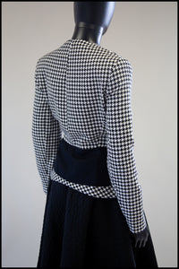 Vintage 1980s Travilla Houndstooth Jacket
