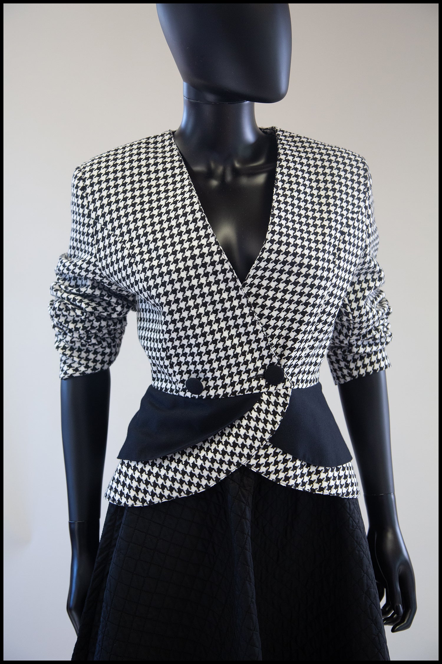 Vintage 1980s Travilla Houndstooth Jacket