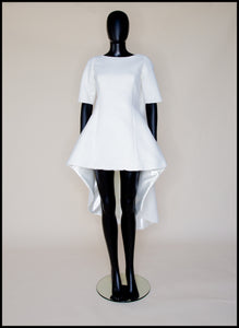 1960 - Wool Felt Mini Dress - S