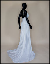 Venus - Draped Jersey Hand Beaded Star Gown - S