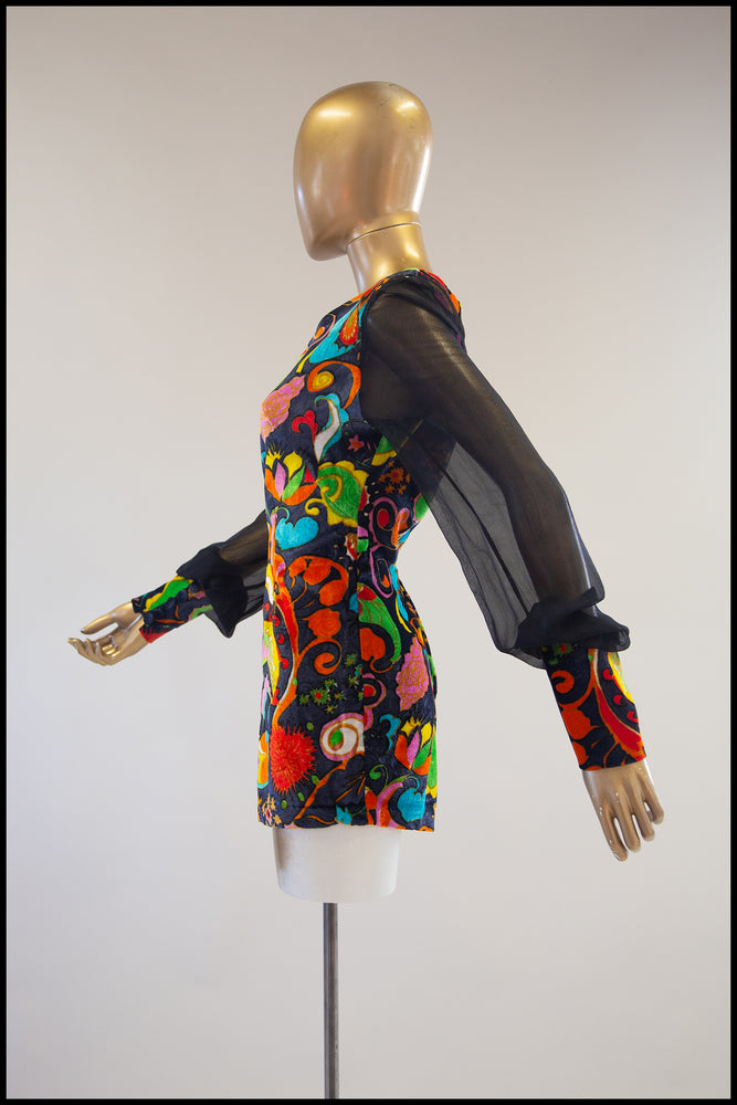 vintage 1970s bowie stardust velvet playsuit romper alexandra king