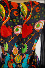 RESERVED Vintage 1970s Printed Velvet Playsuit