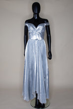 fritz silk lame pleated maxi dress by Alexandra King