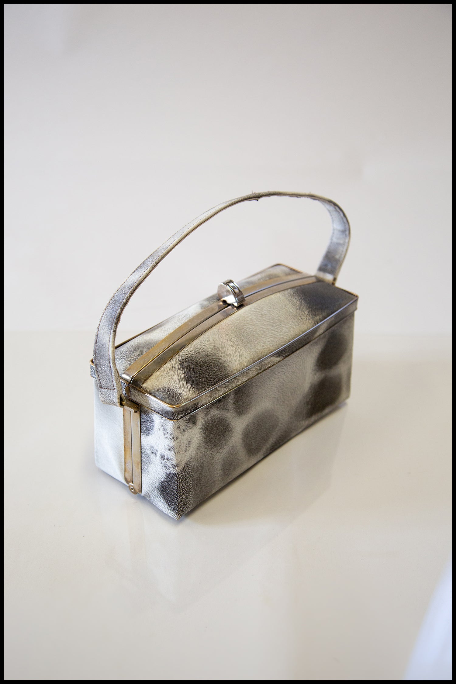 Vintage 1950s Dapple Grey Box Bag – ALEXANDRAKING