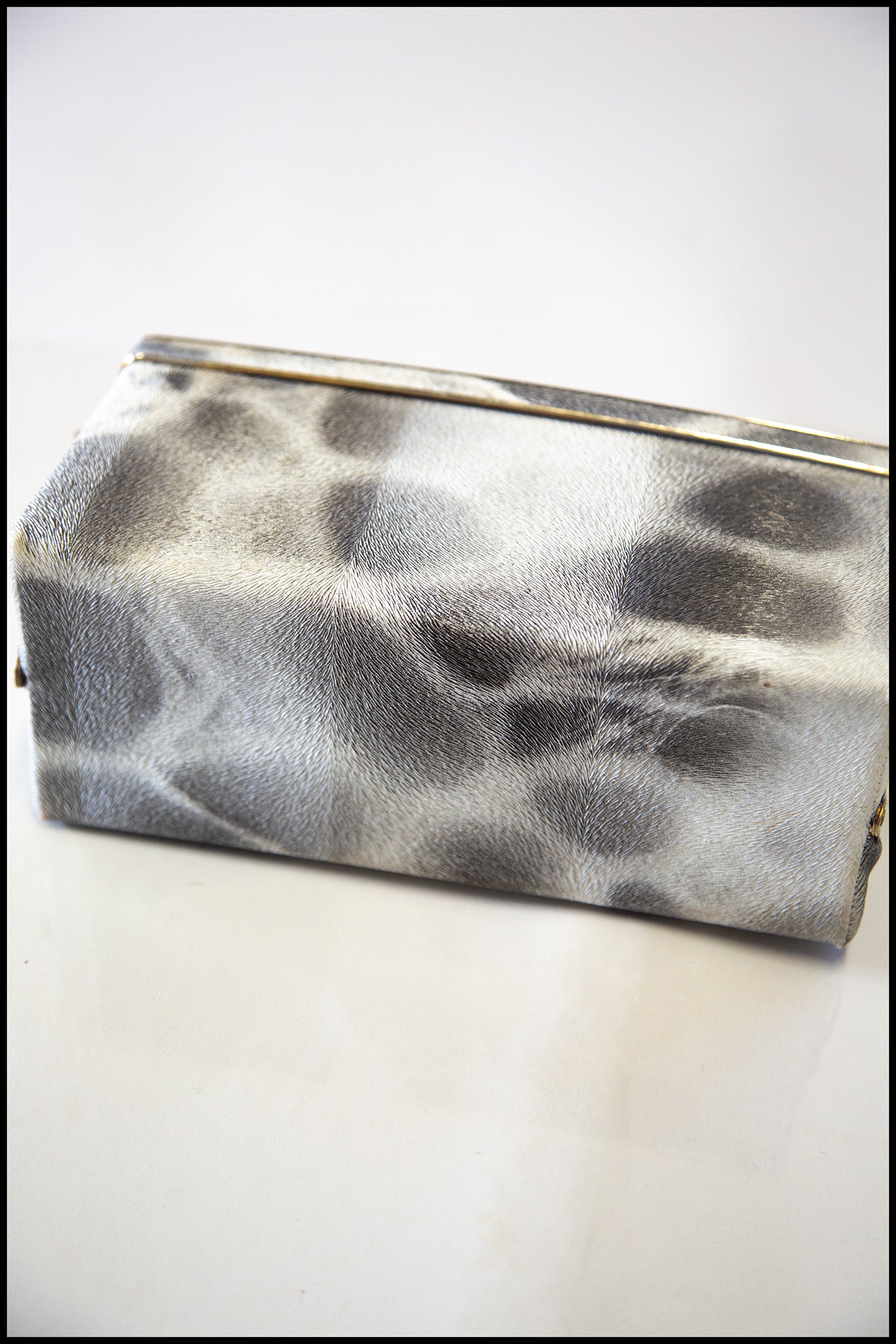 Vintage 1950s Dapple Grey Box Bag