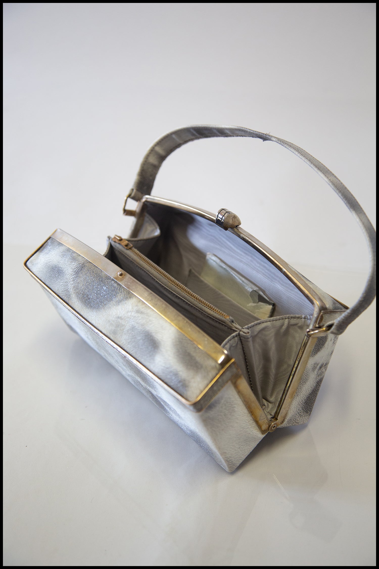 Vintage 1950s Dapple Grey Box Bag