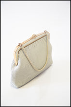 Vintage 1970s Cream Chain Mail Mesh Bag