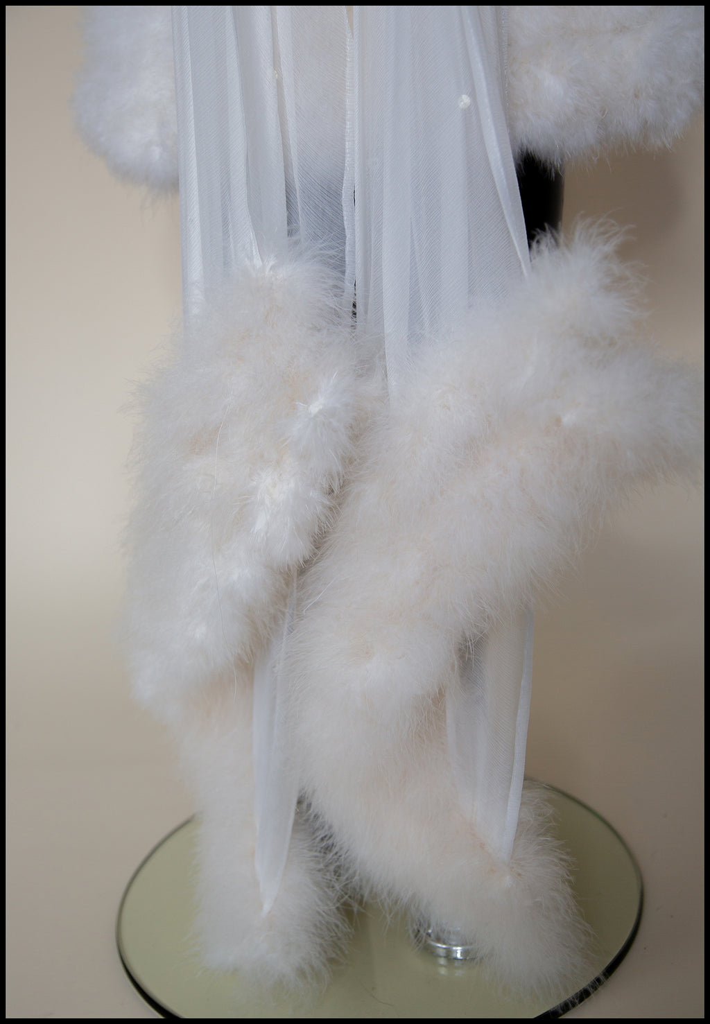 Pandora - Sequin Marabou Crepe Wiggle Dress - S