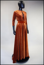 alexandra king amber velvet maxi dress