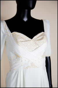Pandora - Sequin Marabou Crepe Wiggle Dress - S