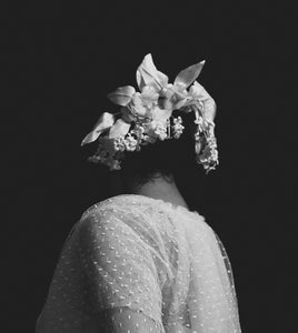 Vintage 1950s Large Flower Head Piece