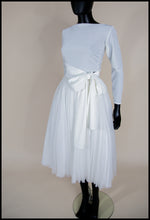 Babette - Ivory Velvet Ballet Wrap Top - S