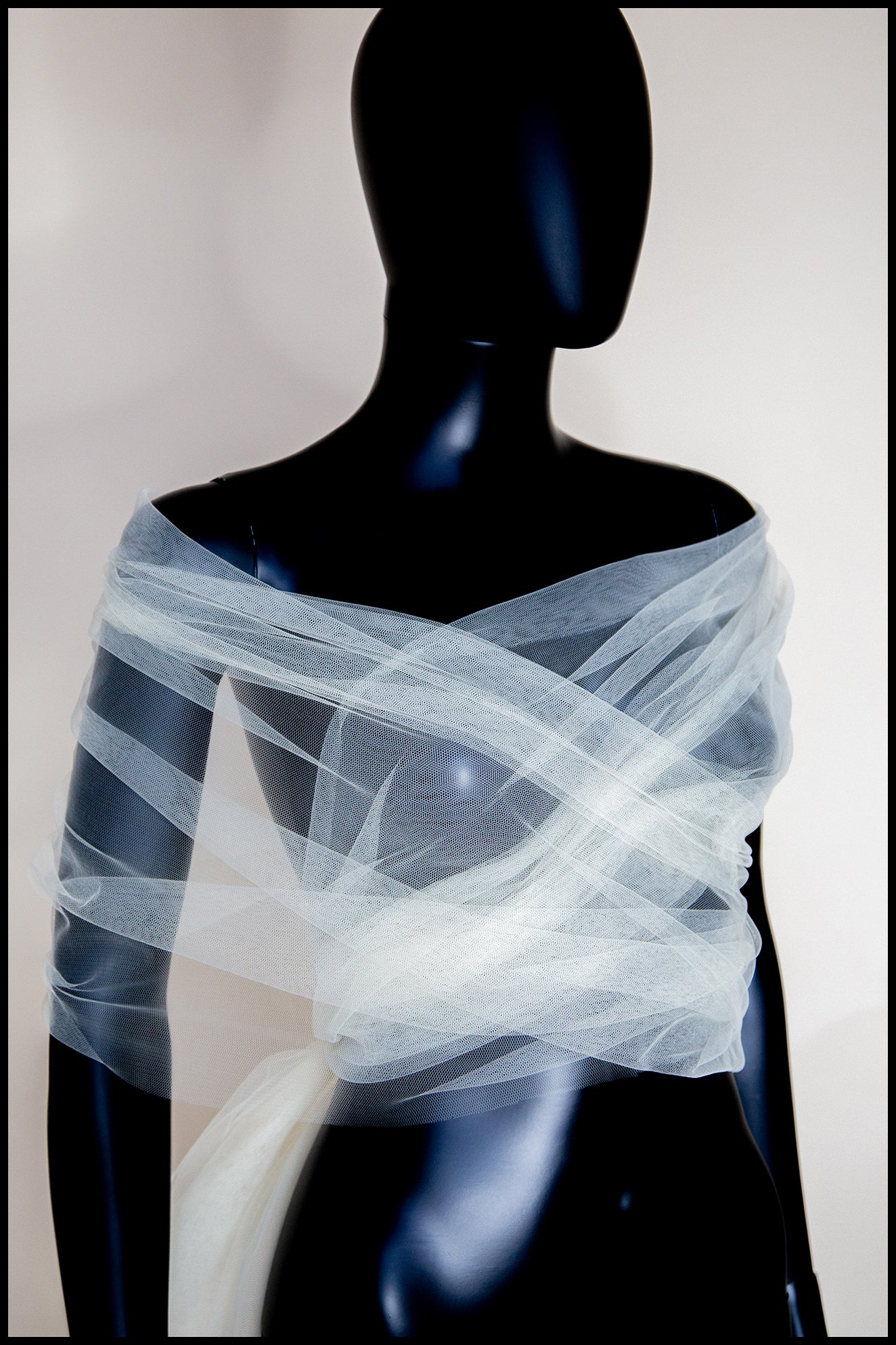 Acer - Sheer Tulle Wrap Shawl