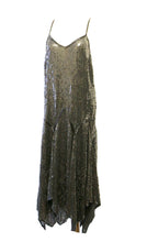 Vintage 1920s Style Black Sequin Flapper Dress