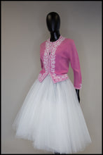 Vintage 1950s Pink Beaded Cardigan