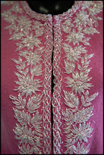 Vintage 1950s Pink Beaded Cardigan