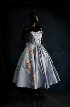 Brier Rose - Blue Silk Duchess Satin Dress