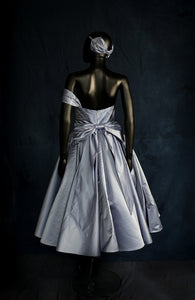 Brier Rose - Blue Silk Duchess Satin Dress