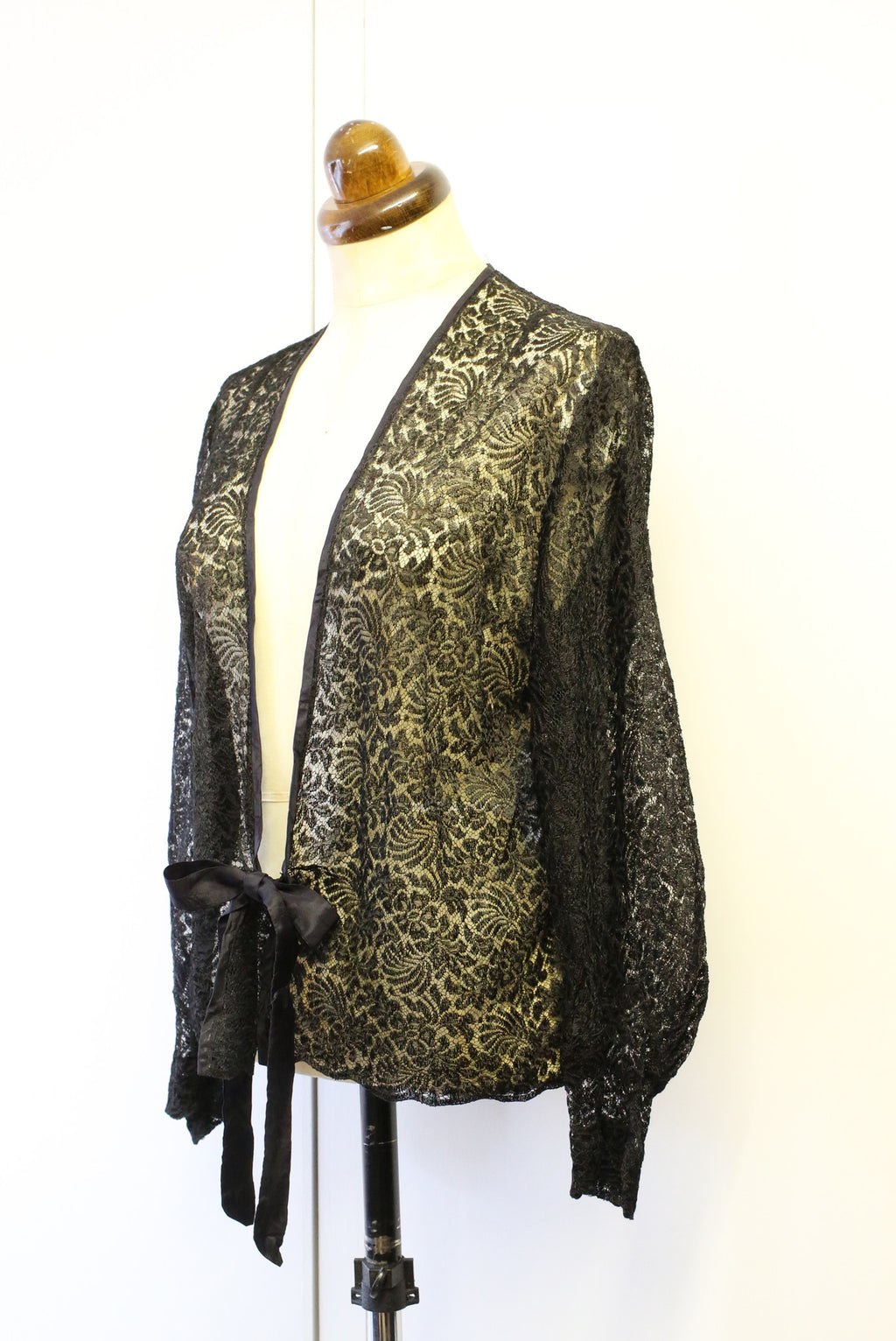 Vintage 1930s Black Lace Jacket