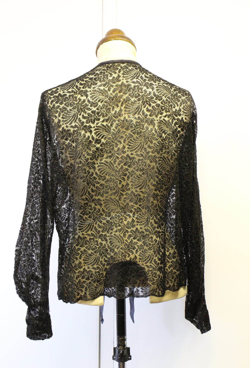 Vintage 1930s Black Lace Jacket