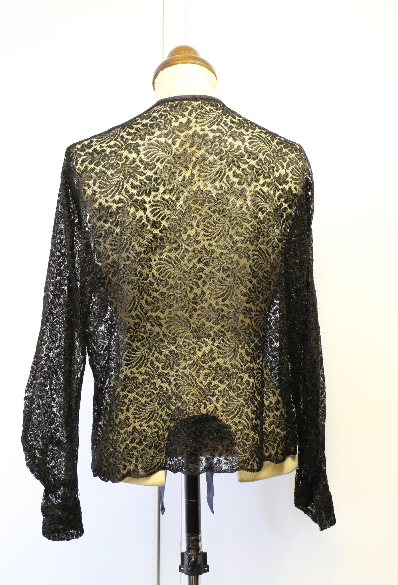 Vintage 1930s Black Lace Jacket