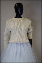 Vintage 1970s Harrods Cream Aran Knit Sweater