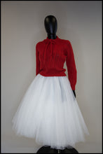 Vintage 1950s Red Hand Knit Sweater