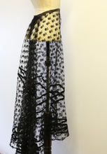Vintage 1920s Black Lace Skirt
