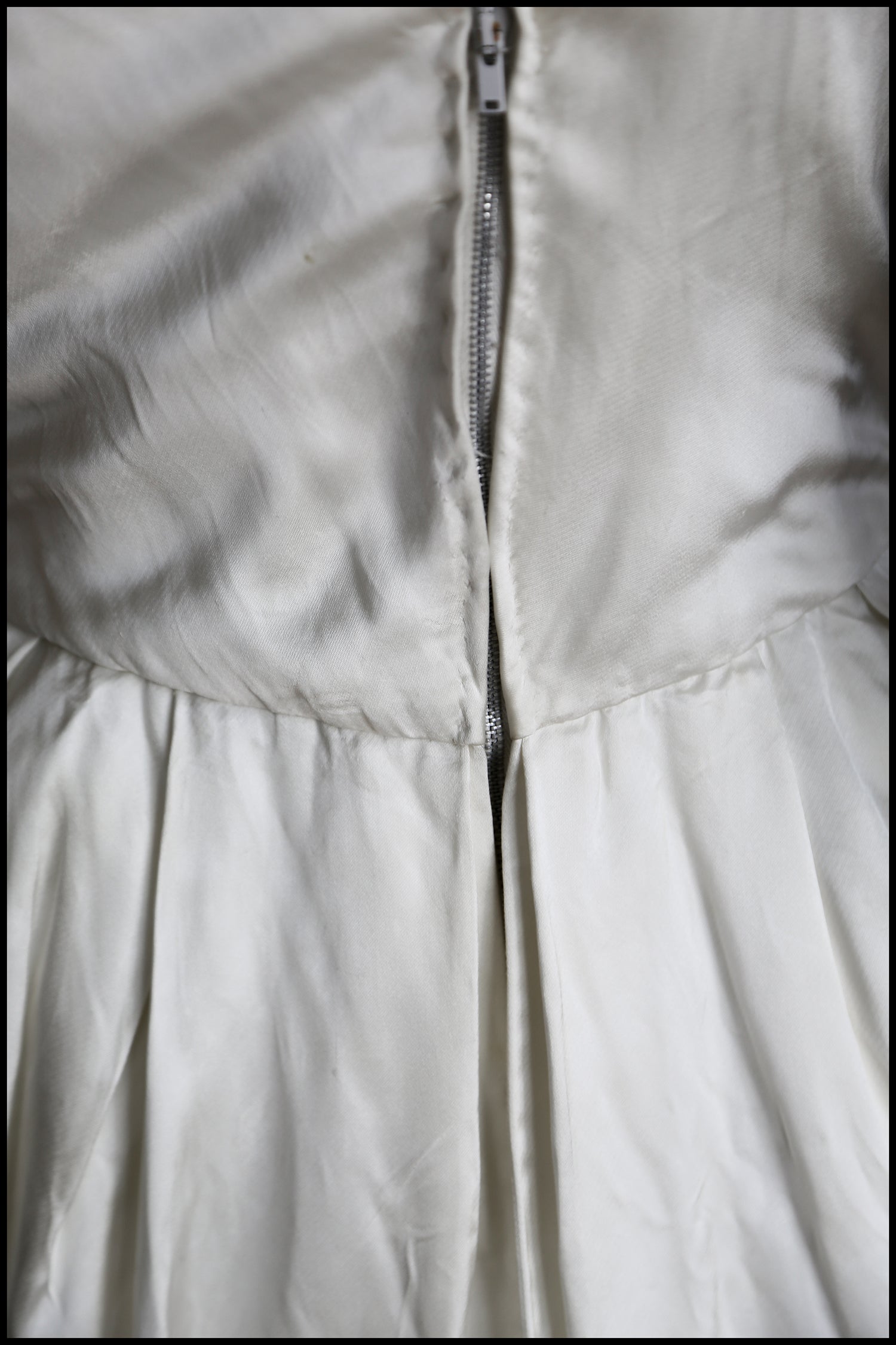 Vintage 1950s Satin Wedding Dress