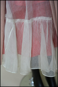 Vintage 1950s Dusky Pink Beaded Cocktail Dress