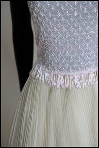 Vintage 1920s Pink Beaded Top