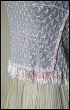 Vintage 1920s Pink Beaded Top