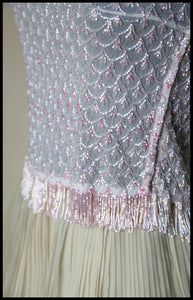 Vintage 1920s Pink Beaded Top