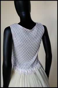 Vintage 1920s Pink Beaded Top
