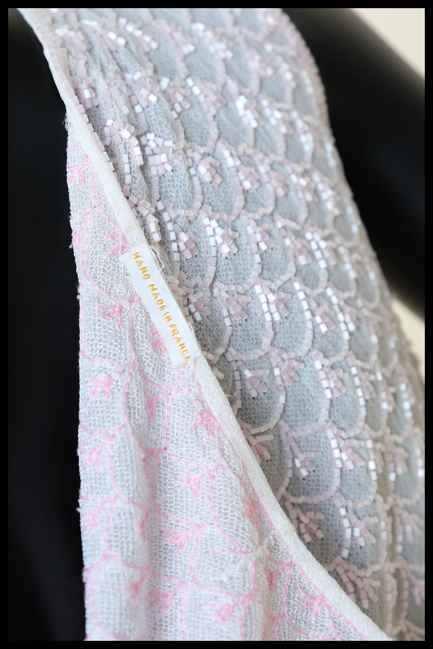 Vintage 1920s Pink Beaded Top