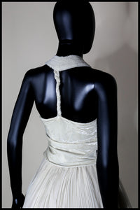 Vintage 1930s Silk Velvet Beaded Bow Top