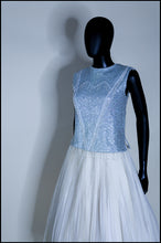 Vintage 1960s Blue Sequin Top