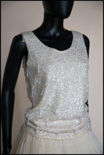 Vintage 1960s Ivory Pearl Beaded Top