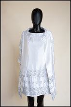 Original Vintage 1960s White Satin Mini Dress and Coat