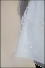 Vintage 1960s Ivory Organza Mini Dress