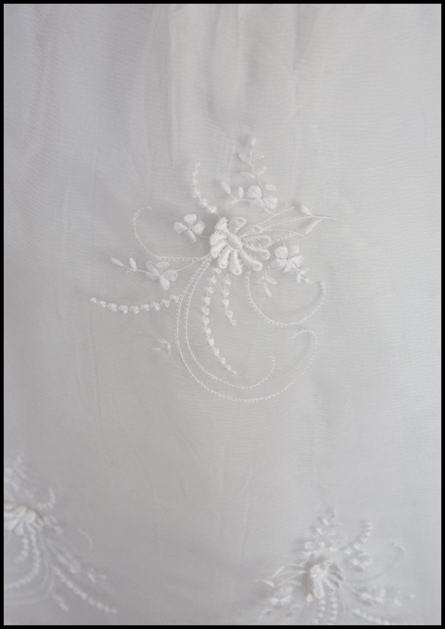 Vintage 1960s Ivory Organza Mini Dress