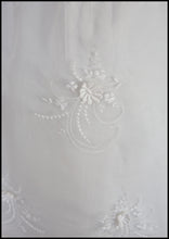 Vintage 1960s Ivory Organza Mini Dress