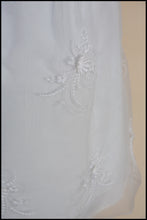 Vintage 1960s Ivory Organza Mini Dress