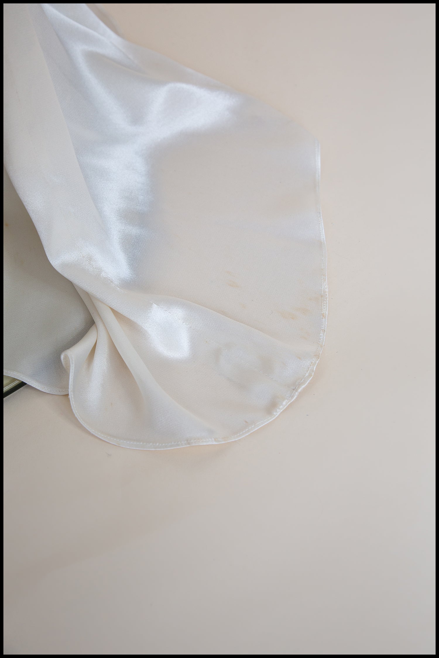 Vintage 1930s Silk Satin Crepe Ivory Gown