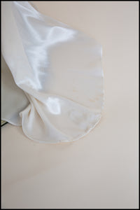 Vintage 1930s Silk Satin Crepe Ivory Gown