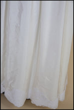 Vintage 1970s Ivory Moiré Taffeta Backless Gown