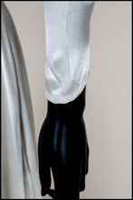 Vintage 1930s Ivory Beaded Bow Satin Wedding Dress