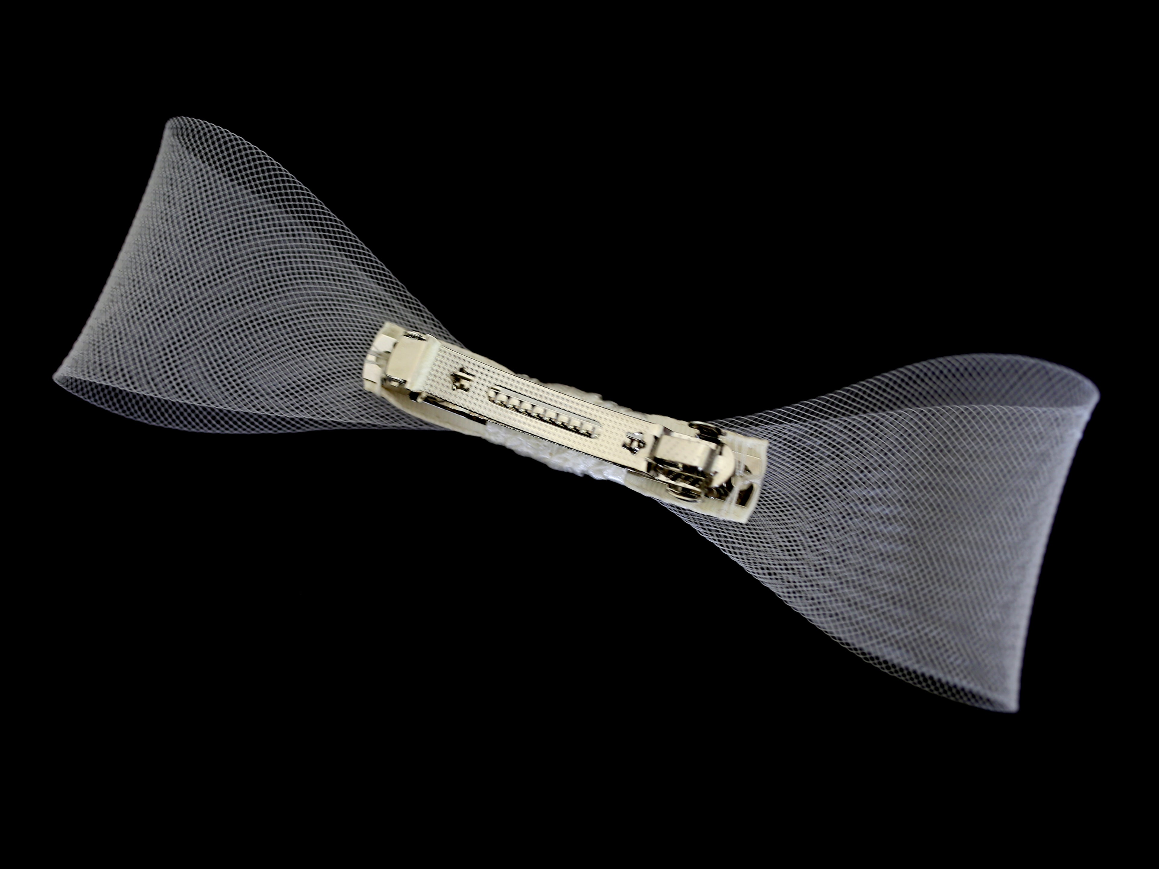 Ivory Crinoline Hair Bow