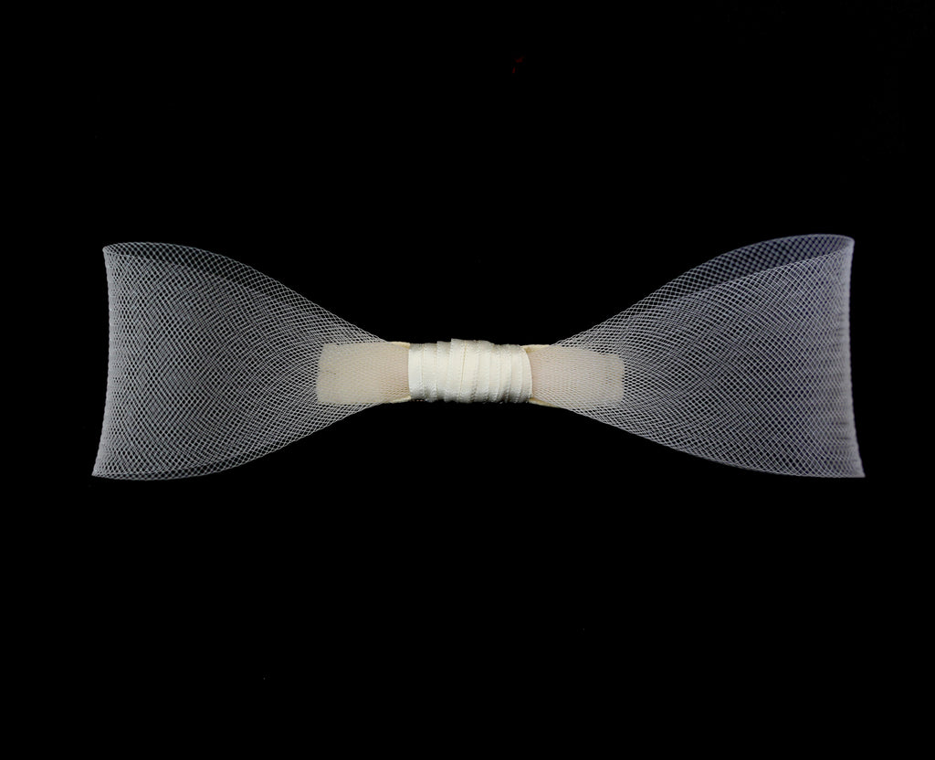 Ivory Crinoline Hair Bow