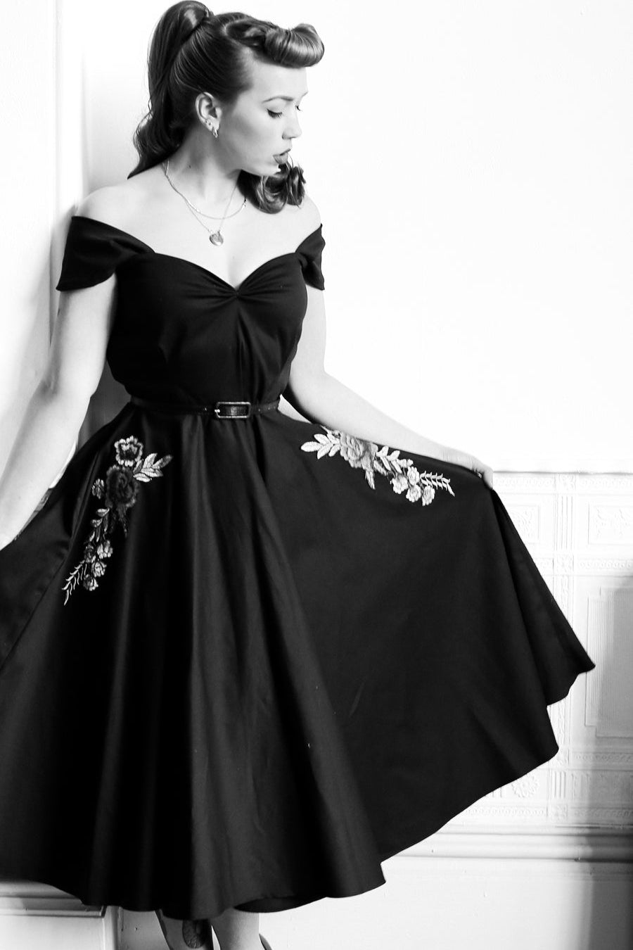 organic cotton full skirted summer dress alexandra king